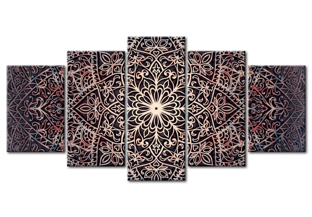 Glezna ar mandalas rakstu tumšos toņos - Izsmalcinātība, 94192 G-ART