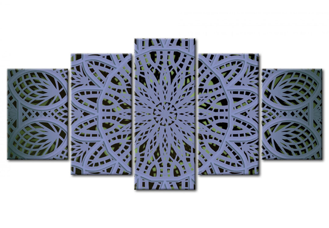 Glezna ar mandalas rakstu zilā krāsā, 94930 G-ART