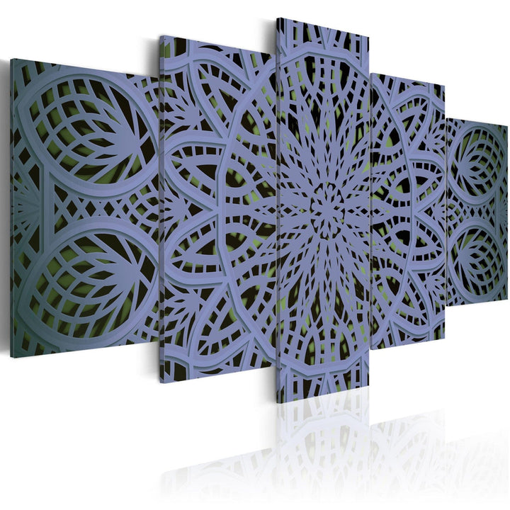 Glezna ar mandalas rakstu zilā krāsā, 94930 G-ART