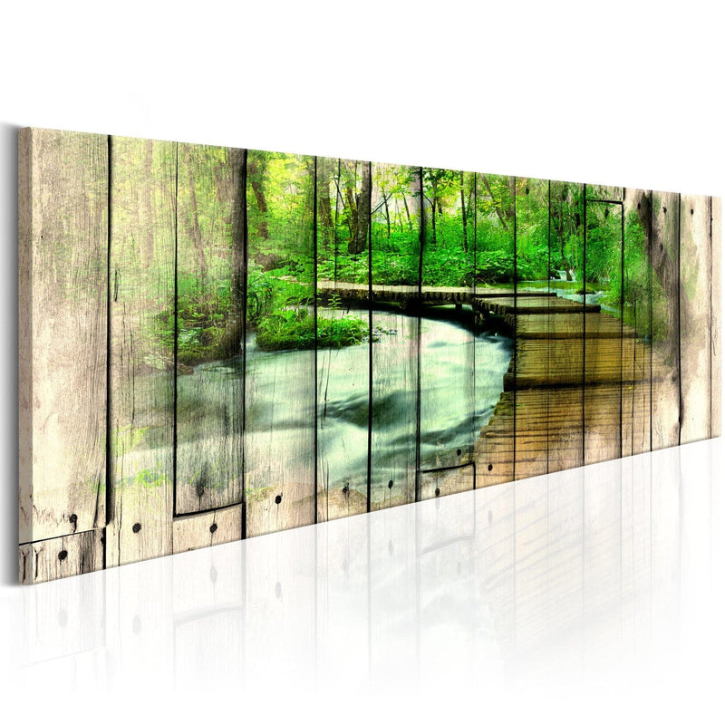 Glezna ar meža skatu - Atmiņas par mežu, 92068 (x1) Tapetenshop.lv.