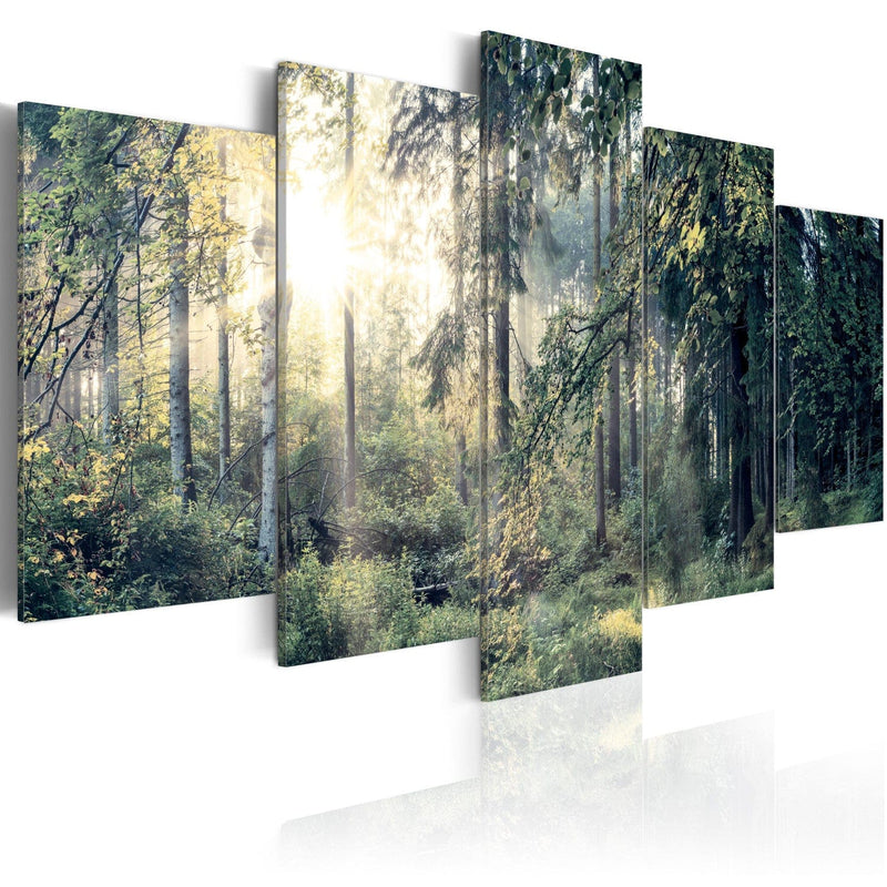 Paveikslai ant drobės su mišku - Pasakų kraštovaizdis, (x5), 91574 G-ART.