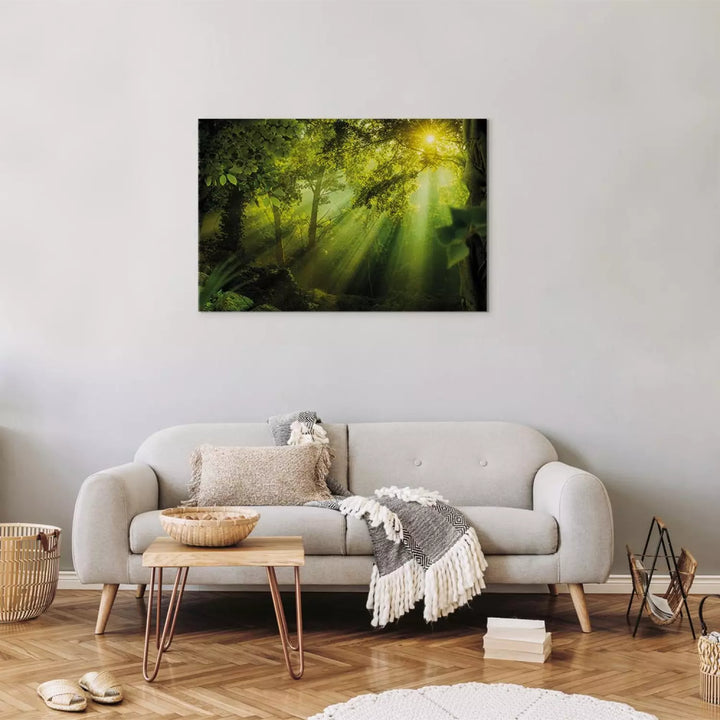 Kanva ar mežu - Saules gaismā, (x 1), 149658, zaļā krāsā ART XL