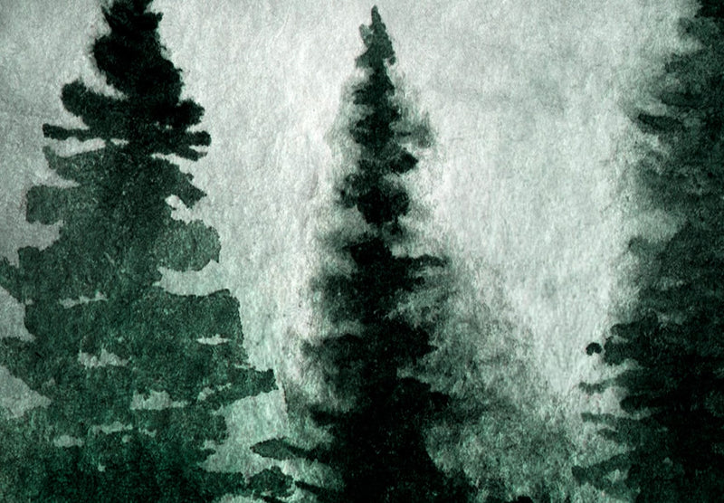 Glezna ar mežu - Skandināvijas miglainais mežs (x 1), 134603 Tapetenshop.lv.