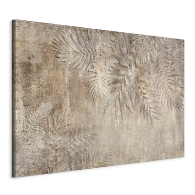 Paveikslai ant drobės su rudų atspalvių palmių lapais - Palmės eskizas, 151201 G-ART.