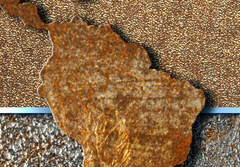 Kanva ar pasaules karti vintāžas stilā - Neparasta pasaule, (x5), 93090 G-ART.