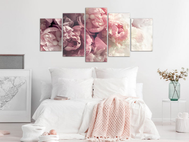 Canva with peonies - Retro peonies, (x 5), 150279 G-ART.