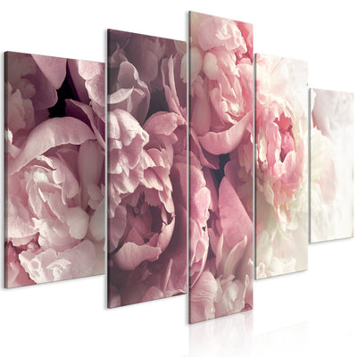 Canva with peonies - Retro peonies, (x 5), 150279 G-ART.