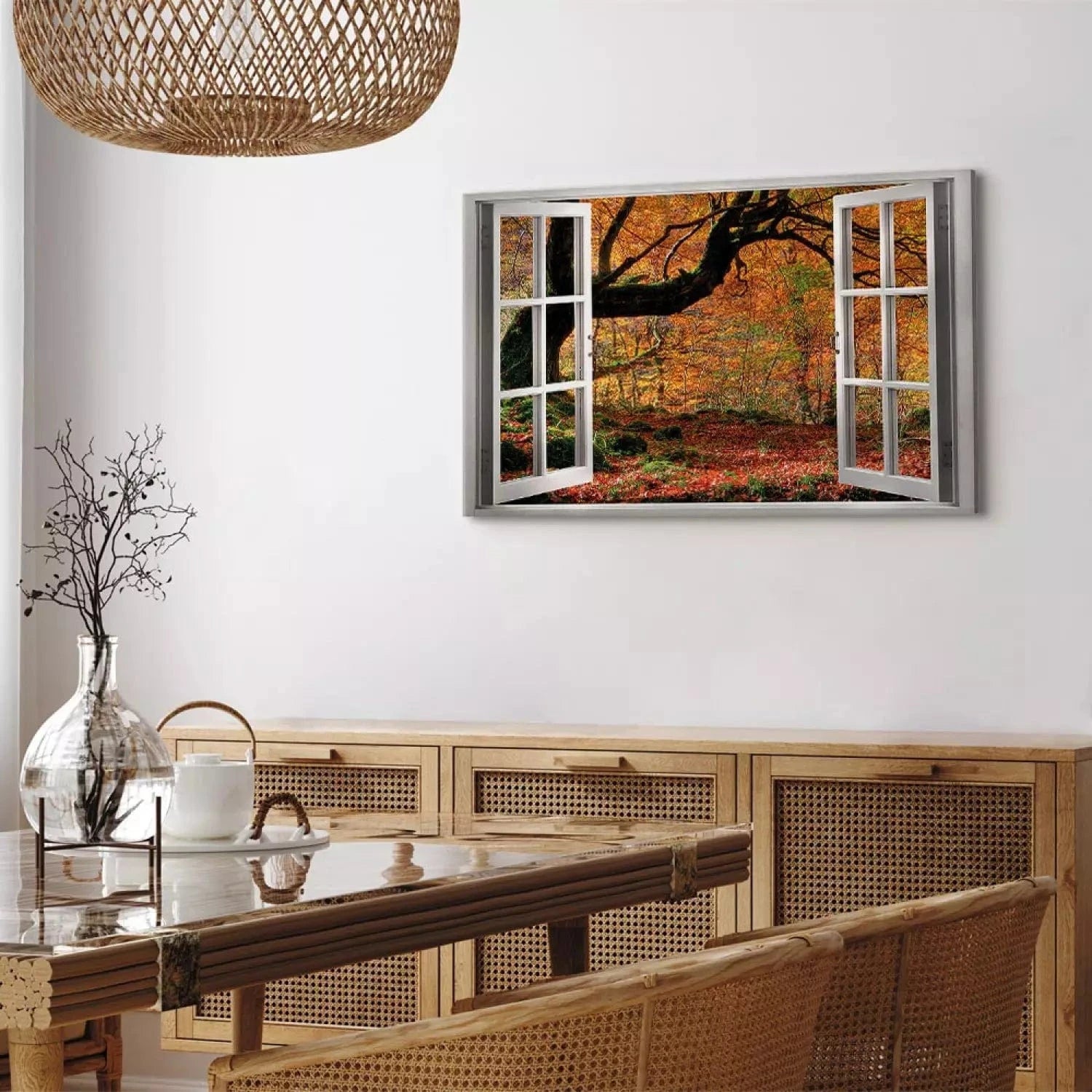 Kanva ar rudens ainavu - Silts novembris dzeltenos toņos, 125000 ART XL