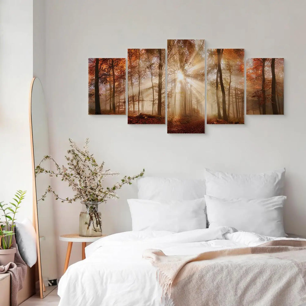 Glezna ar rudens mežu, viesitabai - Meža migla, 94227, (x5) ART XL