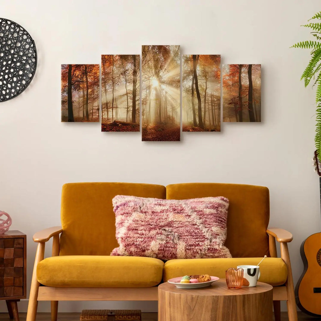 Glezna ar rudens mežu, viesitabai - Meža migla, 94227, (x5) ART XL