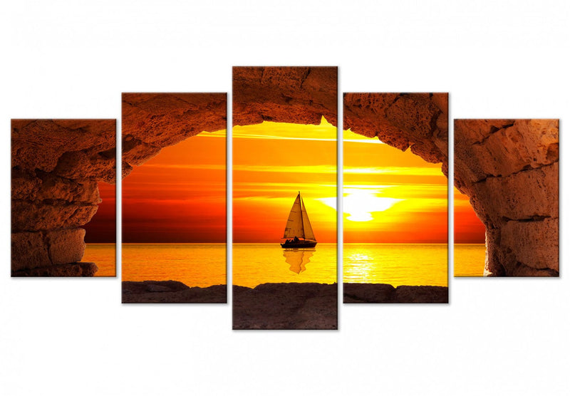 Canva with sunset - Edge of the World, (x 5), 129143 G-ART.