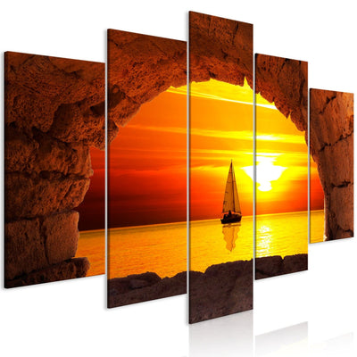 Canva with sunset - Edge of the World, (x 5), 129143 G-ART.