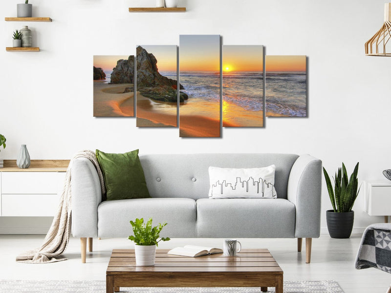 Canva With Sunset and Sea - Meeting at Sunset (x 5), 123332 G-ART.