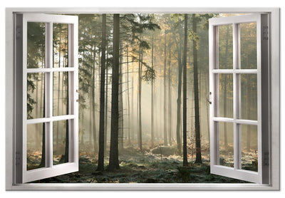 Glezna ar skatu uz mežu no loga - Kluss mežs (x 1), 125009 Tapetenshop.lv.
