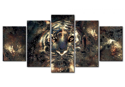 Paveikslai ant drobės su tigru - nuostabus grožis, (x5), 92073 G-ART.