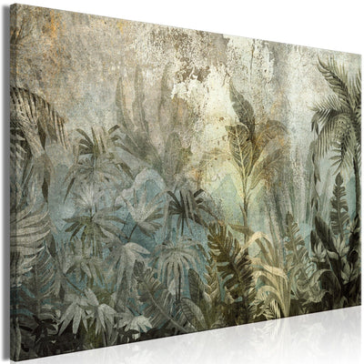 Канва - с тропическими джунглями в темно-зеленых тонах, 151464 G-ART