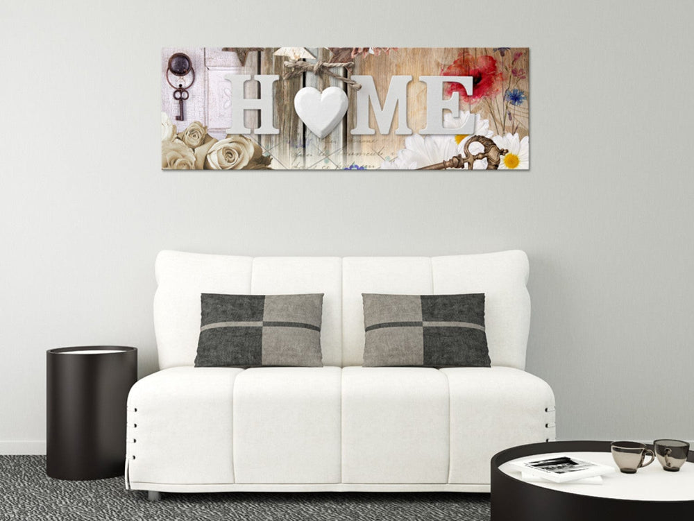 Glezna ar uzrakstu HOME mājīgam interjeram, (x1), 94917 G-ART.
