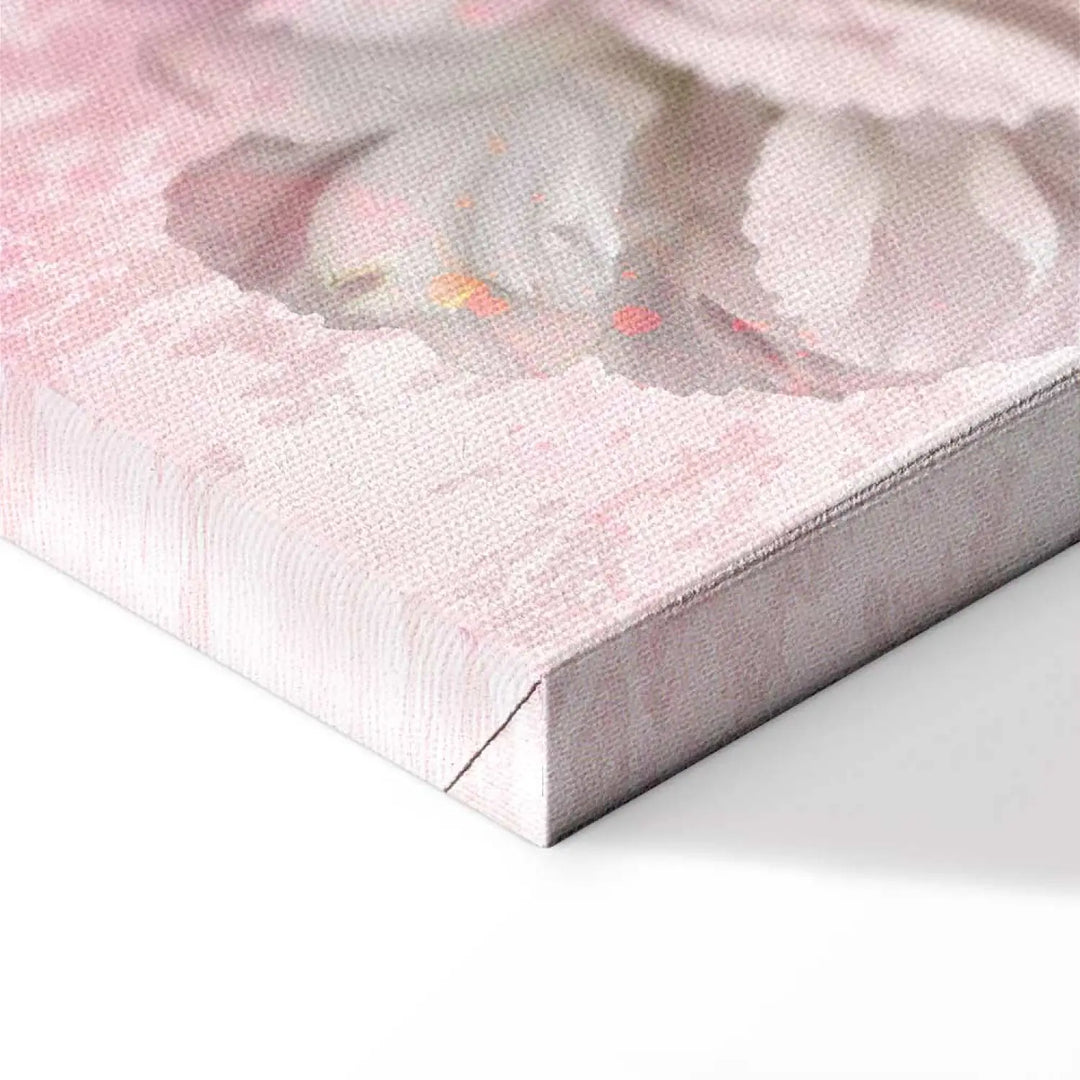 Glezna ar rozēm rozā toņos - Melanholiskā rozā (x 1) - rozā toņos ART XL