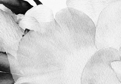 Canva with flowers - Rose arrangement, (x 5), black and white, 118362 G-ART.