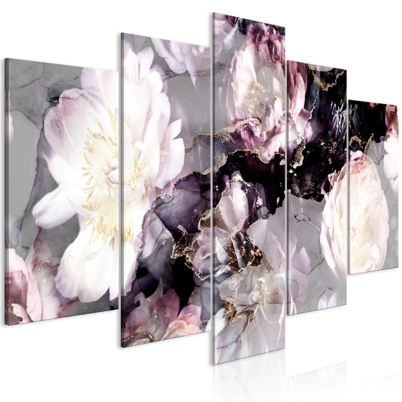 Canva with flowers on abstract background - Grandma&