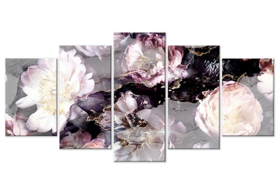Canva with flowers on abstract background - Grandma's Day, (x 5), 150284 G-ART.