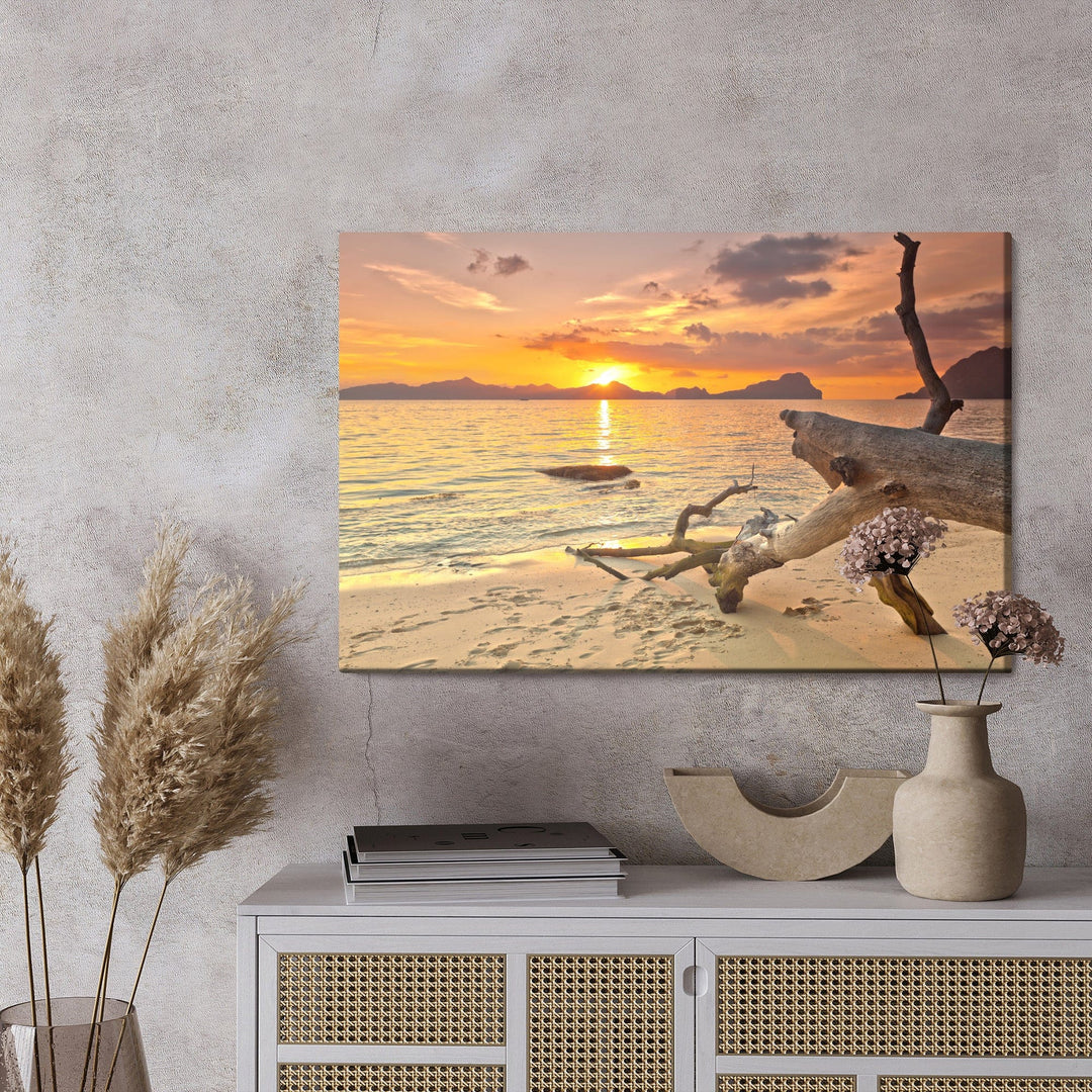 Kanva - Attēls Saulriets pludmalē, N-5 X-ART