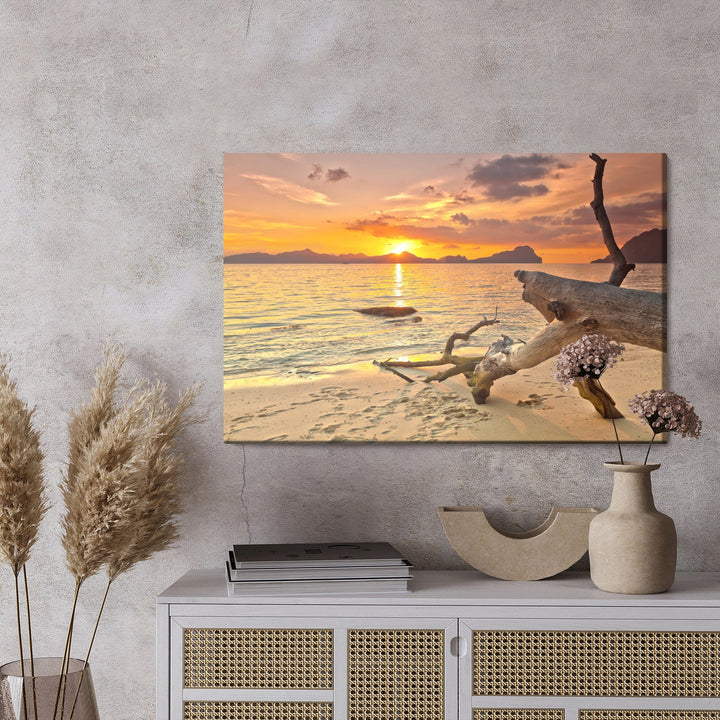 Kanva - Attēls Saulriets pludmalē, N-5 X-ART