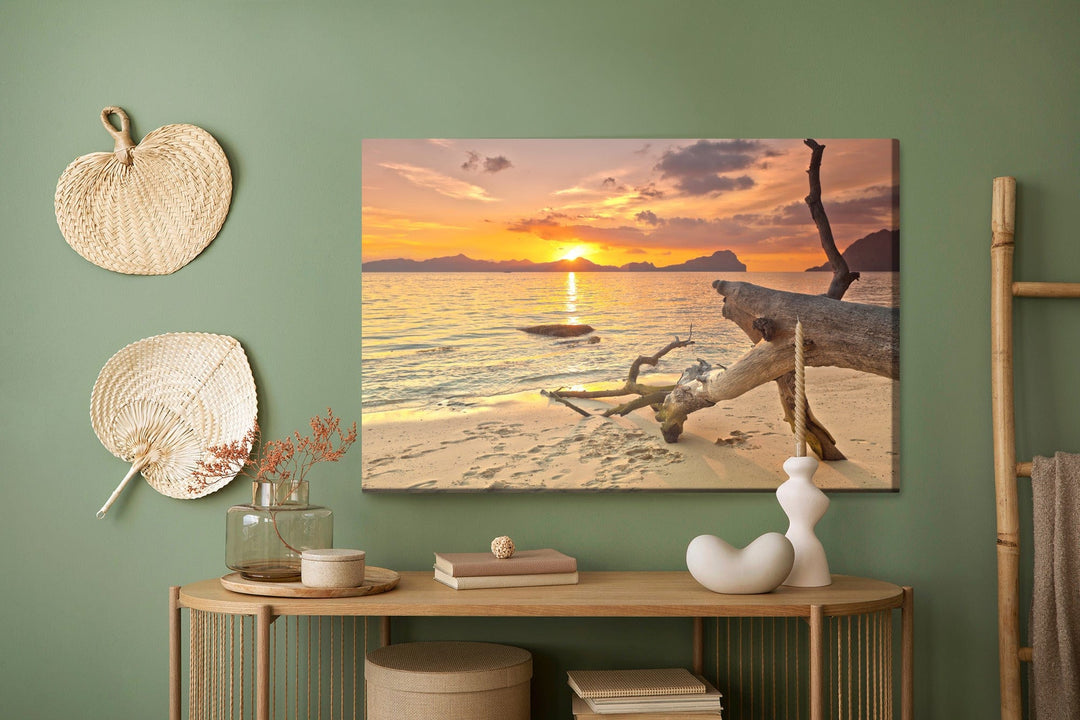 Kanva - Attēls Saulriets pludmalē, N-5 X-ART