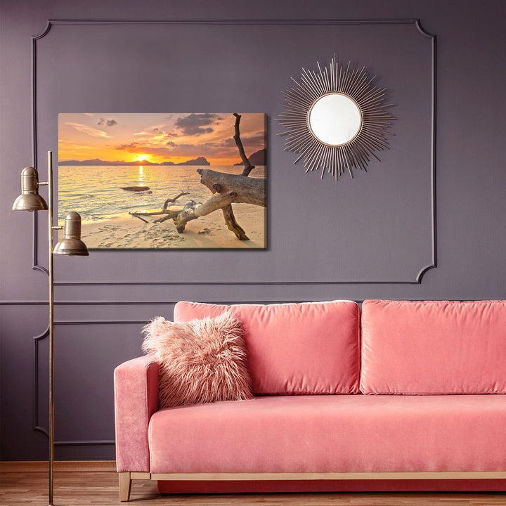 Kanva - Attēls Saulriets pludmalē, N-5 X-ART