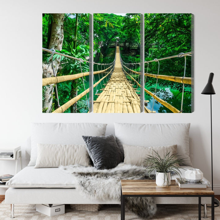 Kanva - Bambusa tilts lietus mežā, N-1929 X-ART