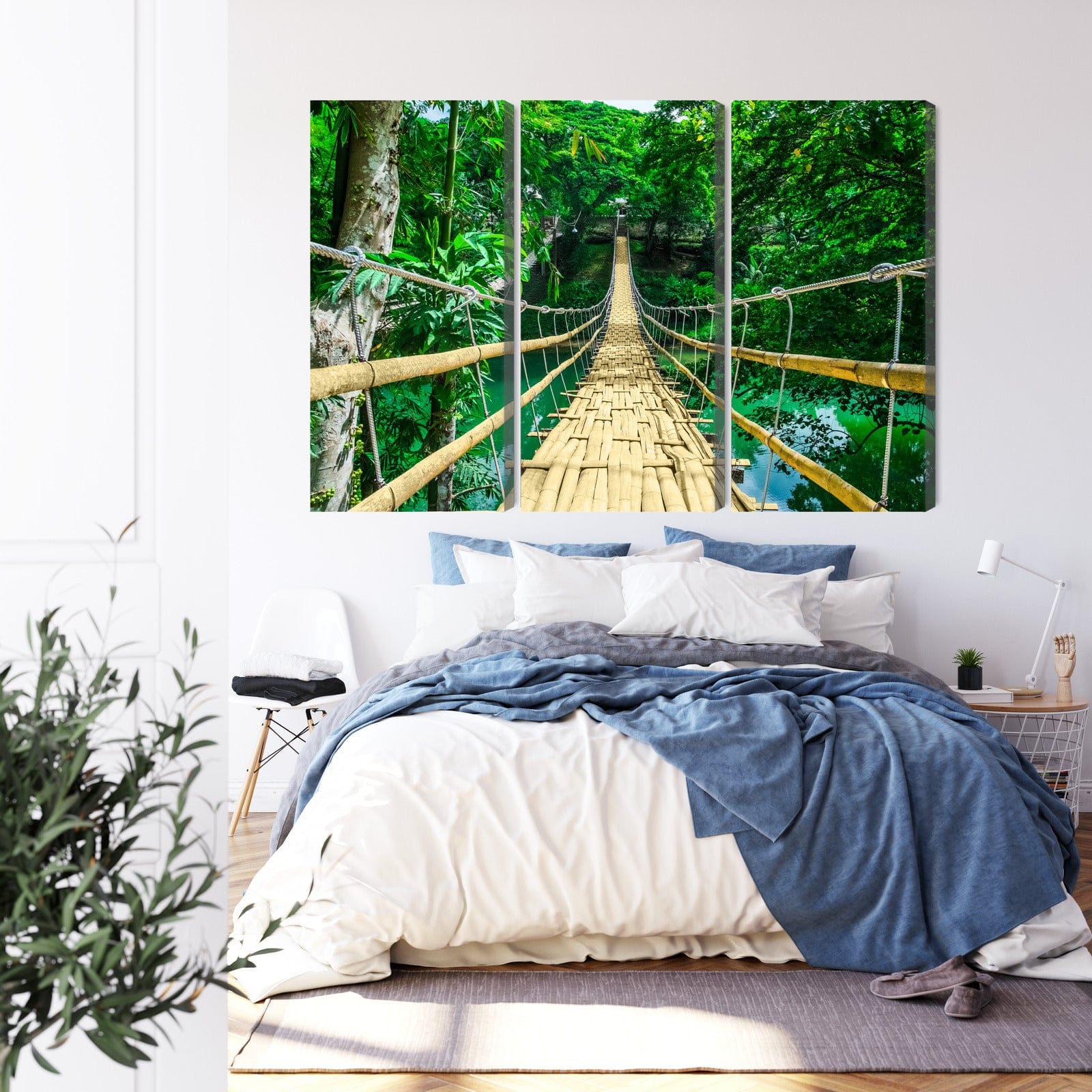 Kanva - Bambusa tilts lietus mežā, N-1929 X-ART