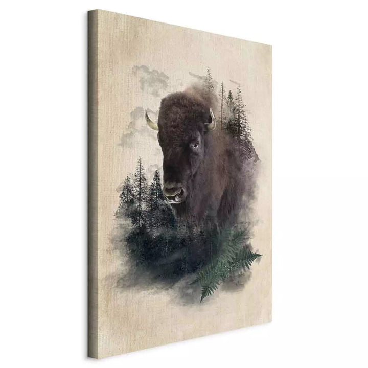 Kanva - Bizons, (x 1), 130409, bēšā, melnā krāsā ART XL