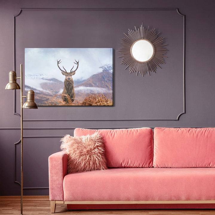 Kanva - Briedis un ziemas kalni, N-757 X-ART