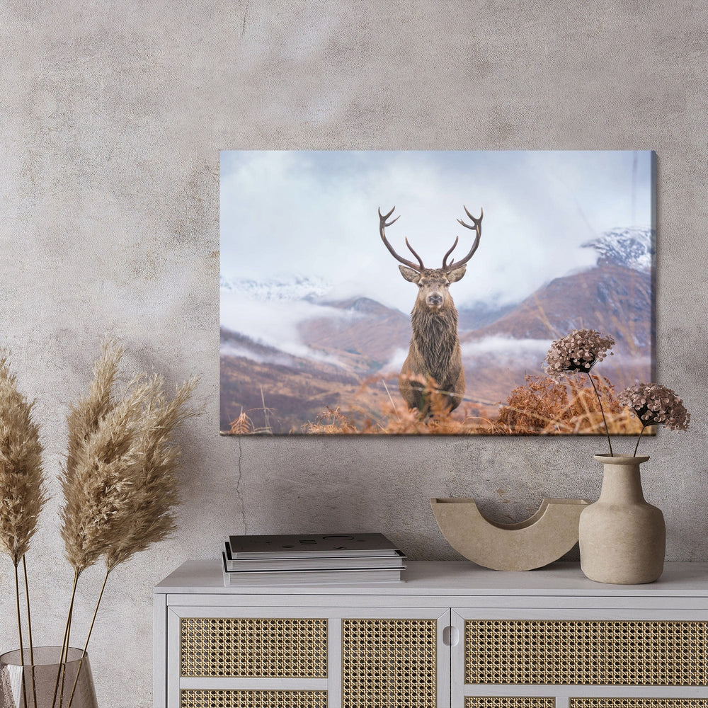 Kanva - Briedis un ziemas kalni, N-757 X-ART