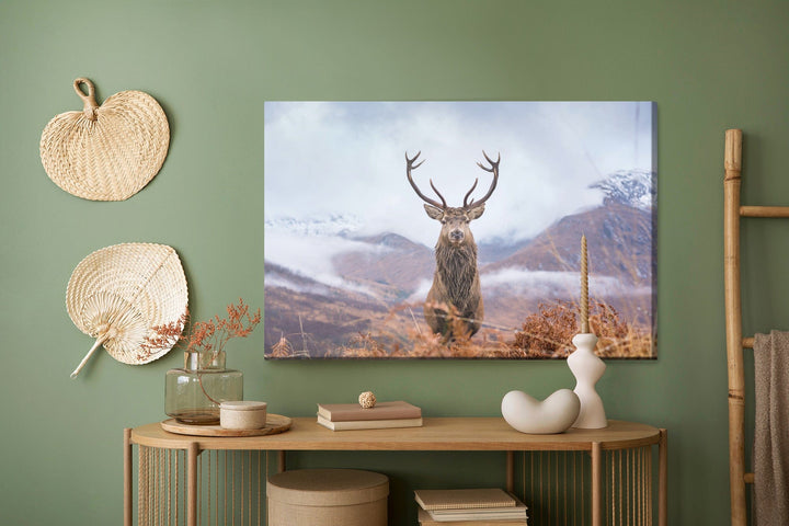 Kanva - Briedis un ziemas kalni, N-757 X-ART