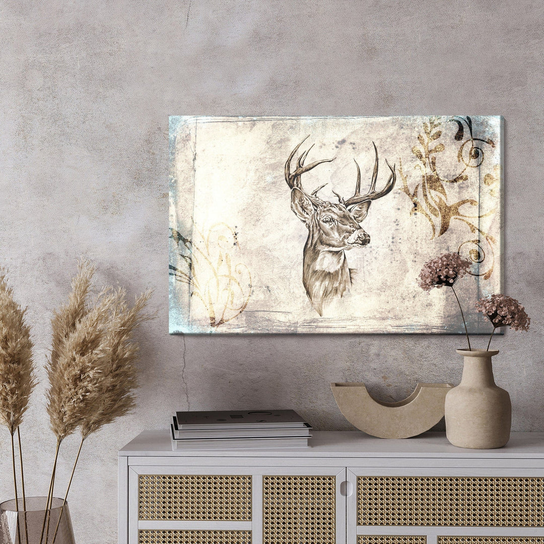 Kanva - Briedis vintage stilā, N-213 X-ART