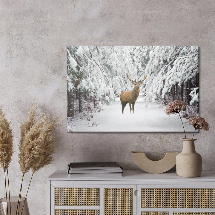 Kanva - Briedis ziemas mežā, N-980 X-ART