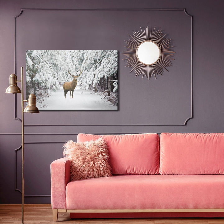 Kanva - Briedis ziemas mežā, N-980 X-ART