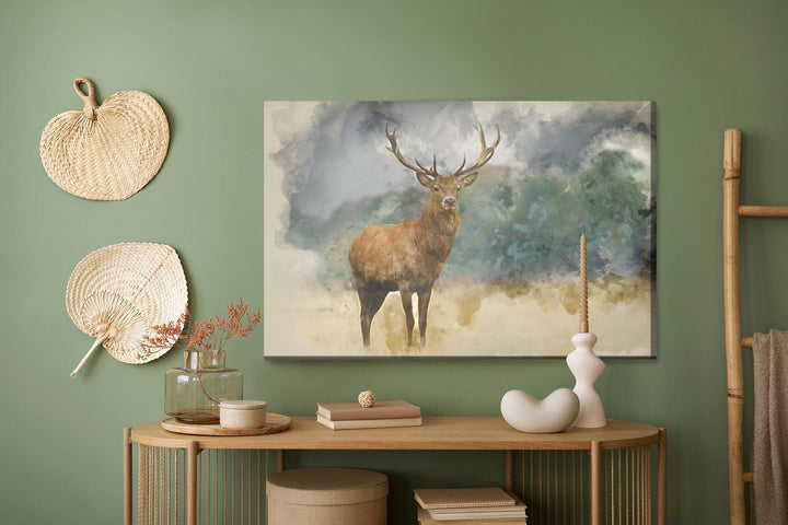 Kanva - Brieža, kas gleznota ar akvareļu krāsām, N-982 X-ART