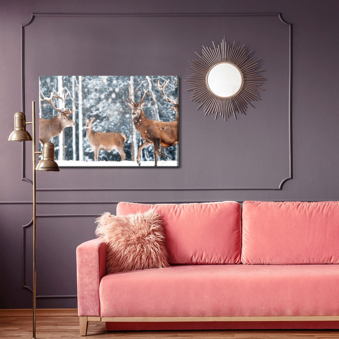 Kanva - Briežu bars ziemas mežā, N-1011 X-ART