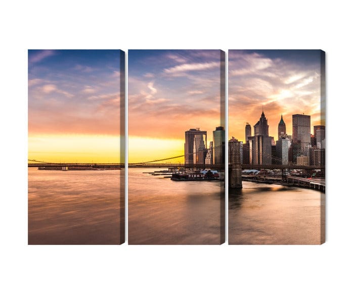 Kanva: Bruklinas tilta panorāma saulrietā X-ART