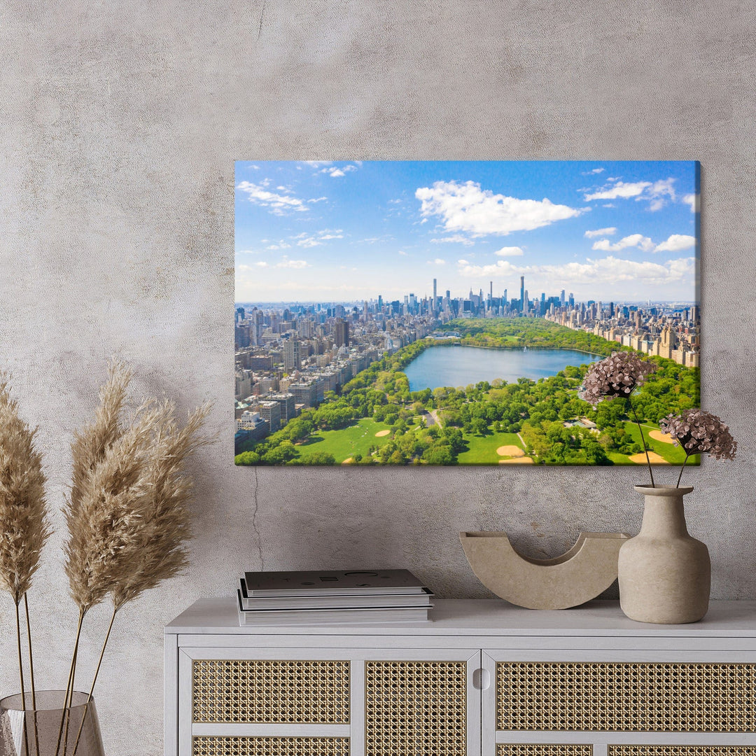 Kanva - Centrālā parka skats no gaisa Ņujorkā, N-1417 X-ART