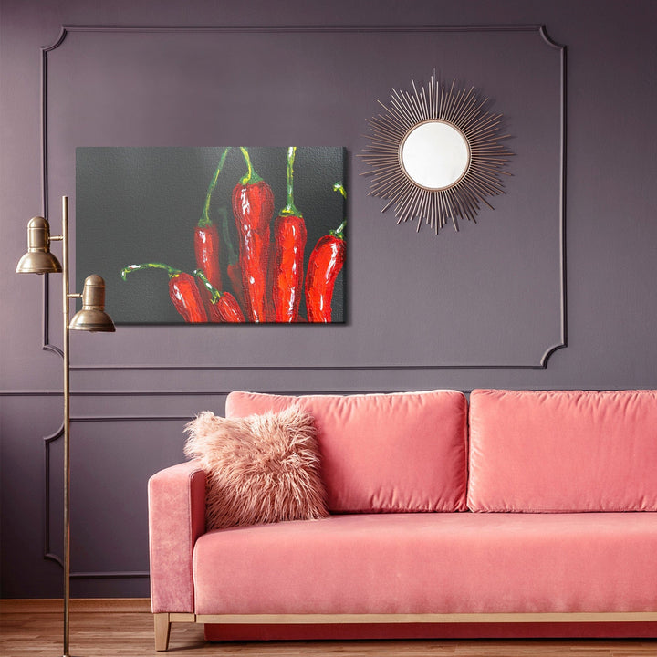 Kanva - Čili pipari, kā uzgleznoti, N-686 X-ART