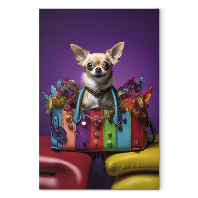 Glezna - Čivava - mazs suns krāsainā somā, 150189 Tapetenshop.lv