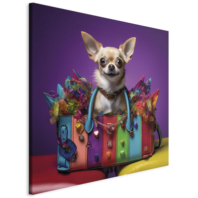 Glezna - Čivava - mazs suns krāsainā somā, 150201 Tapetenshop.lv