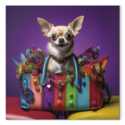 Glezna - Čivava - mazs suns krāsainā somā, 150201 Tapetenshop.lv