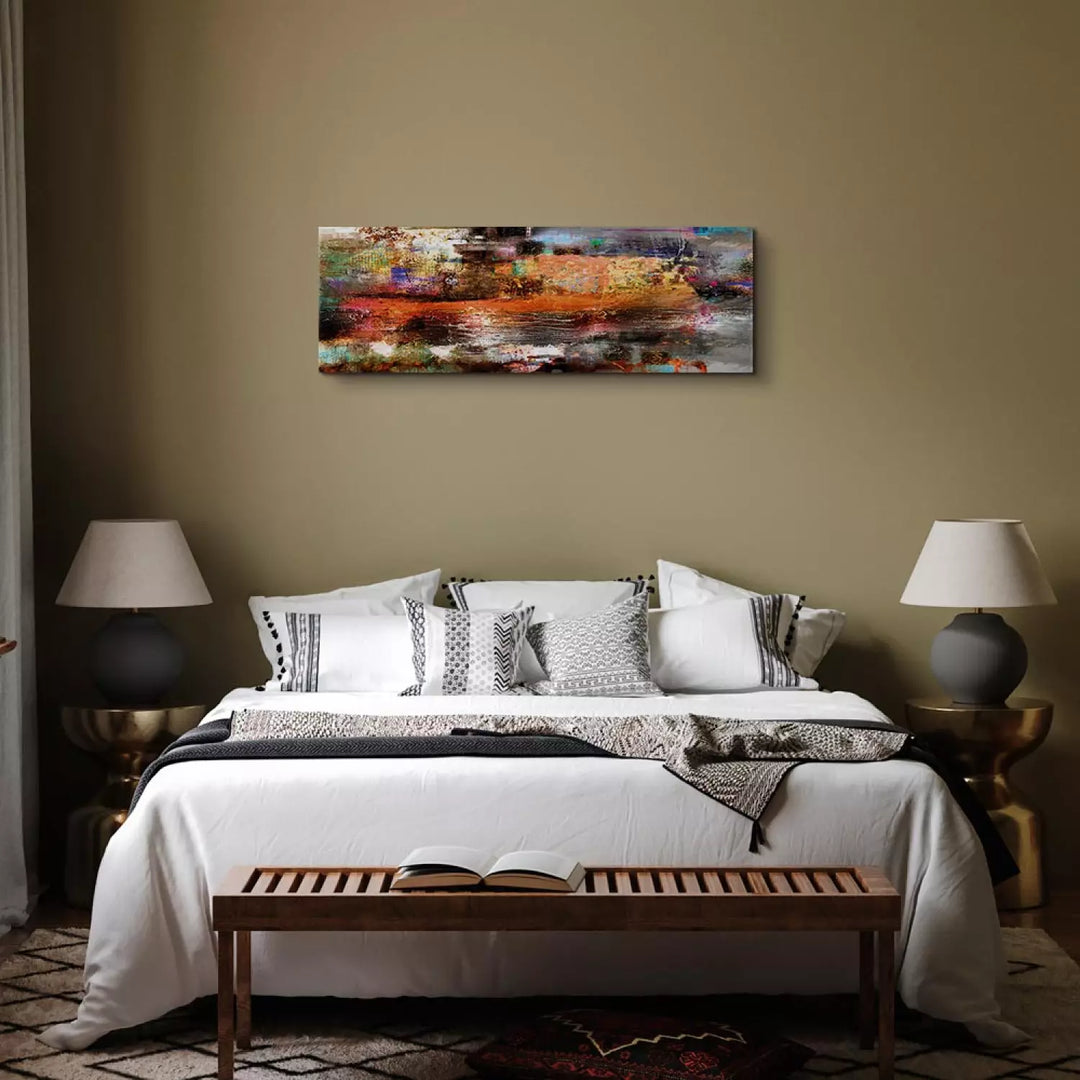 Abstrakta Kanva: Zemes Toņi un Tekstūra – Sienas Dekors ART XL