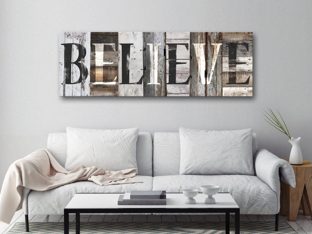 Glezna - Dekoratīvais dēlis: Believe (x 1) G-ART.