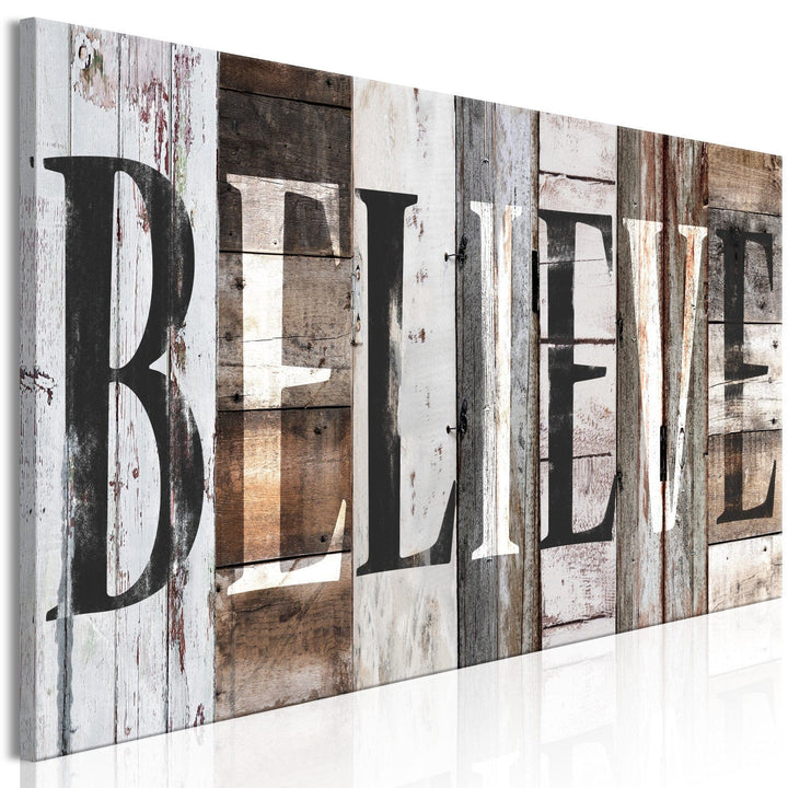 Glezna - Dekoratīvais dēlis: Believe (x 1) G-ART.
