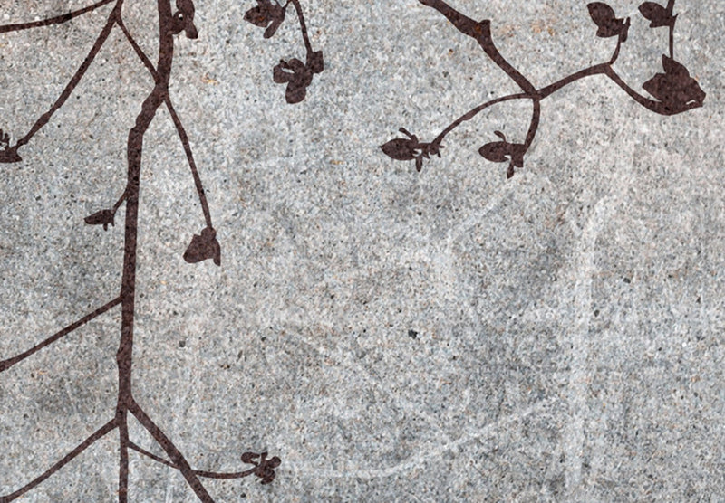 Paveikslai ant drobės - Dekoratyvinis medis - smulkios šakos su ryto spalvų gėlėmis, (x5), 151430 G-ART